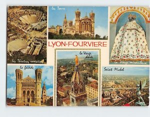 Postcard Landmarks in Lyon-Fourvière France