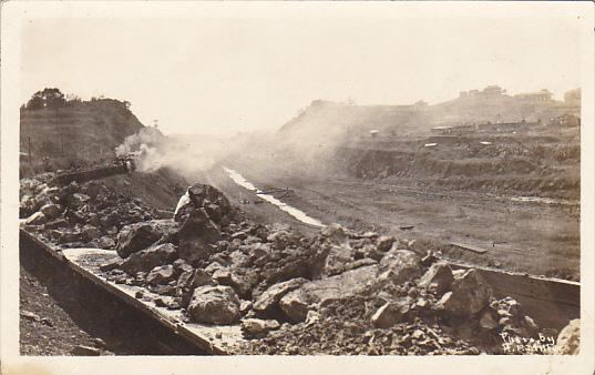 Panama Scene In Panama Canal Real Photo