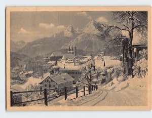 Postcard Berchtesgaden mit dem Watzmann, Berchtesgaden, Germany