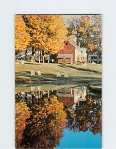 Postcard Reflections In Pool, The Old Tavern At Grafton, Vermont
