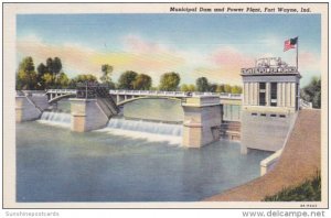 Indiana Fort Wayne Municipal Dam and Power Plant Curteich