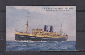 P & O  SS CATHAY  Australian Mail & Passenger Service , c1925 ppc., unused.