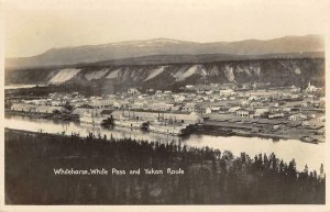 RPPC Whitehorse, White Pass & Yukon Route, Canada 1930 Vintage Photo Postcard