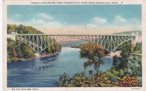 Massachusetts Greenfield French King Bridge Over Connecticut River 1935 Curteich