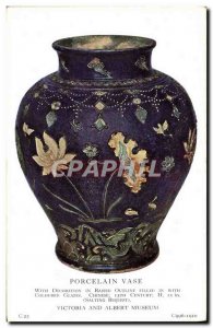 Postcard Old Faincerie Faience Porcelain Vase Victoria and Albert Museum