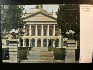 Vintage Postcard 1901-1907 State House Augusta Maine