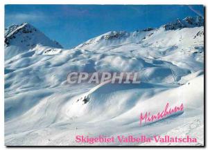 Postcard Modern Skigebiet Minschuns Tschierv Val Mustair
