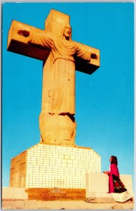 Cristo Rey Christ Of The Rockies El Paso Texas Gigantic Statue Postcard