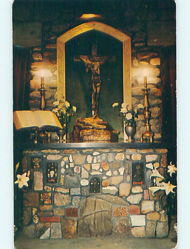 Unused 1950's CHURCH SCENE Rindge New Hampshire NH p3859