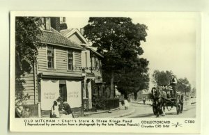 pp1350 - Mitcham - Chart's Store & Three Kings Pond - Pamlin postcard