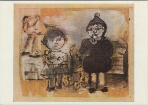 Art Postcard - Artist, Pablo Picasso, Two Children 1951 Oil -  RR20316