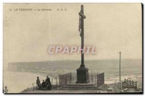 Old Postcard Treport Calvary Christ