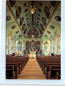 Postcard - St. Ingatius Mission Interior - St. Ingatius, Montana