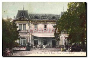 Old Postcard LAMALOU LES BAINS The Therrasse Games salons Billiard the Conver...