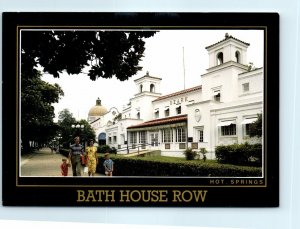 Postcard - Bath House Row, Hot Springs National Park - Hot Springs, Arkansas