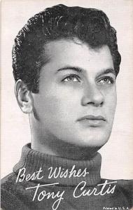 Tony Curtis Non Postcard Backing Unused 