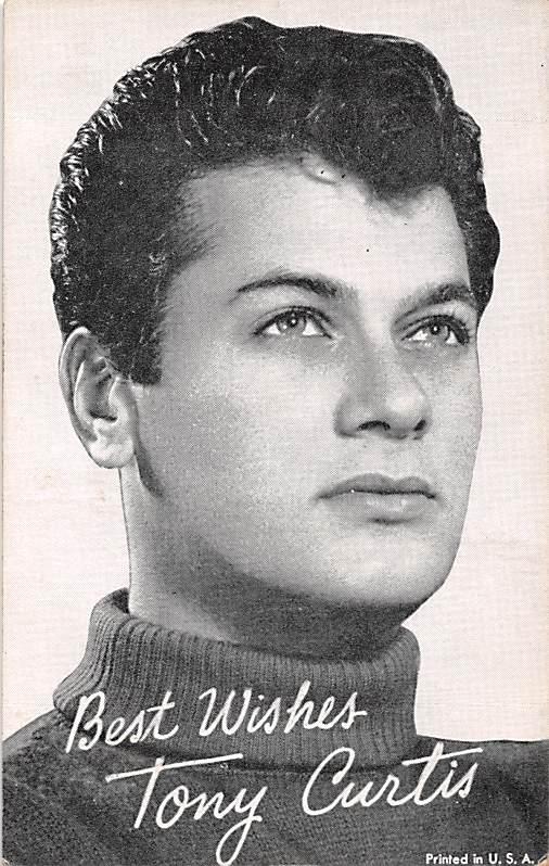 Tony Curtis Non Postcard Backing Unused 