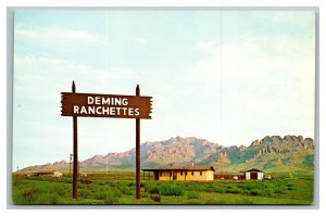 Vintage 1950's Advertising Postcard New Ranchette Homes Deming New Mexico COOL