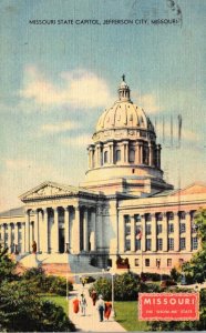 Missouri Jefferson City State Capitol Building 1950