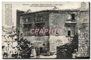 Old Postcard Les Baux Hotel Manville