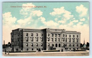 SPRINGFIELD, MO Missouri   Greene County COURT HOUSE 1914  Postcard