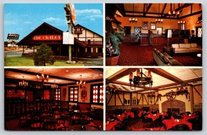Roadside~Quality Court Chalet Motel Composite~Cleveland Tennessee~Vtg Postcard