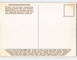 Postcard Victoria Station, Purveyor Of Prime Rib & Potable Spirits