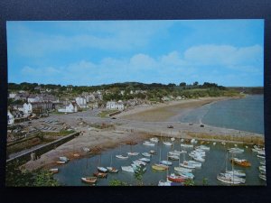 Wales Cymru Pembrokeshire SAUNDERSFOOT VILLAGE & HARBOUR (1) c1970s Postcard