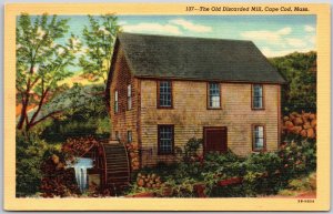 The Old Discarded Mill Cape Cod Massachusetts MA Stoney Brook Posted Postcard