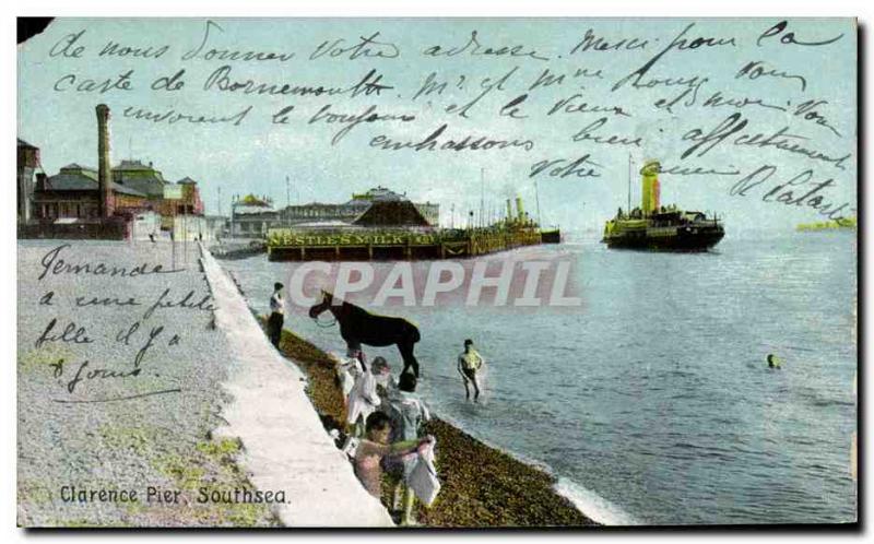Old Postcard Clarence Pier in Southsea