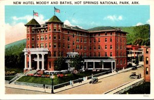 Arkansas Hot Springs New Hotel Moody and Baths 1937 Curteich