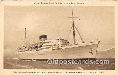 Union Castle Royal Mail Motor Vessel Athlone Castle Ship Unused 