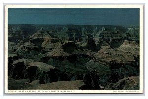 View From Yavapai Point Grand Canyon AZ Arizona Fred Harvey UNP DB Postcard W11