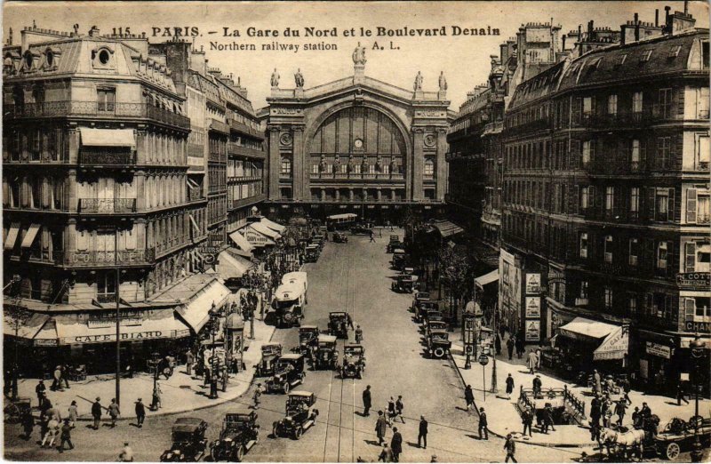 CPA PARIS 10e Gare du Nord et Bd Denain (970568)