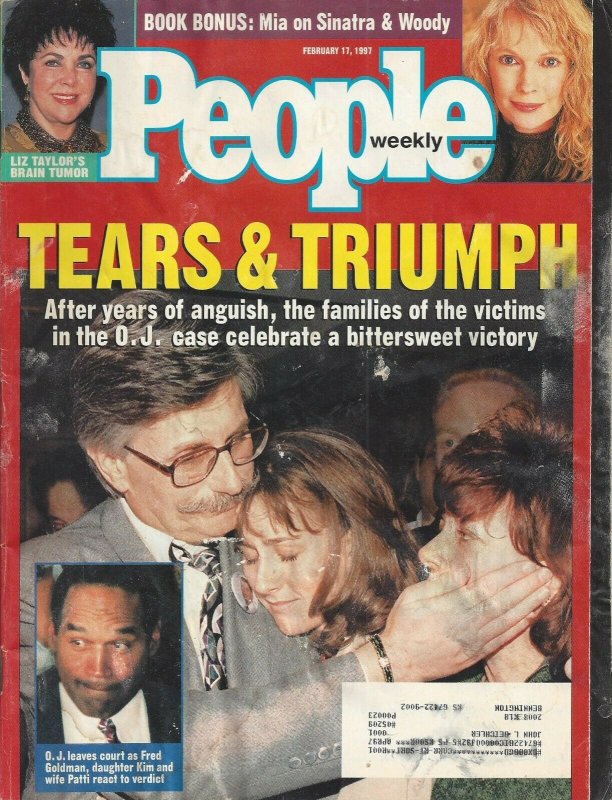 People Weekly Vintage February 17, 1997 Magazine O. J. Simpson Trial