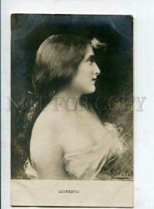 3120458 BELLE Lady Long Hair by Angelo ASTI old PHOTO Russian