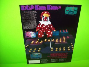 Do! Run Run Original 1984 NOS Video Arcade Game Flyer Mr Do Retro Promo Art