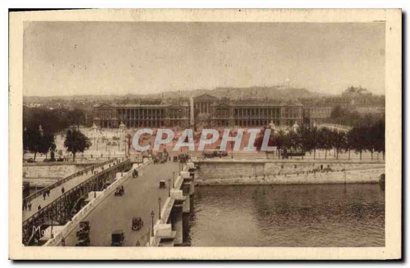 Old Postcard The Small Paintings of Paris Place de la Concorde