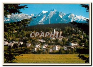 Modern Postcard Flims Waldhaus mit der Signina