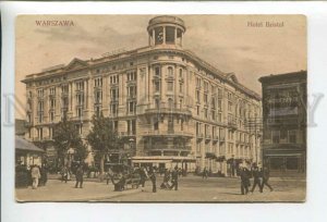 432868 Poland Warsaw Warszawa hotel Bristol Vintage tinted postcard