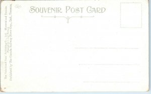 1910s R & O Navigation Steamer Quebec on St Lawrence River Postcard