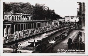 Czech Republic Karlsbad Karlovy Vary Muhlbrunn Kolonnade Vintage RPPC C108