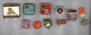 000174 WRESTLING set 10 russian different pins #174