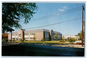 c1960's Practical Arts Building Exterior Ball State College Muncie IN Postcard