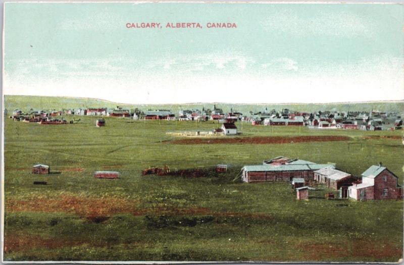 Calgary Alberta AB Alta Souvenir Mailing Card Unused Antique Postcard E24