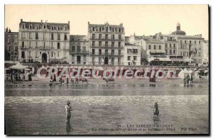 Old Postcard Les Sables d'Olonne The Beach