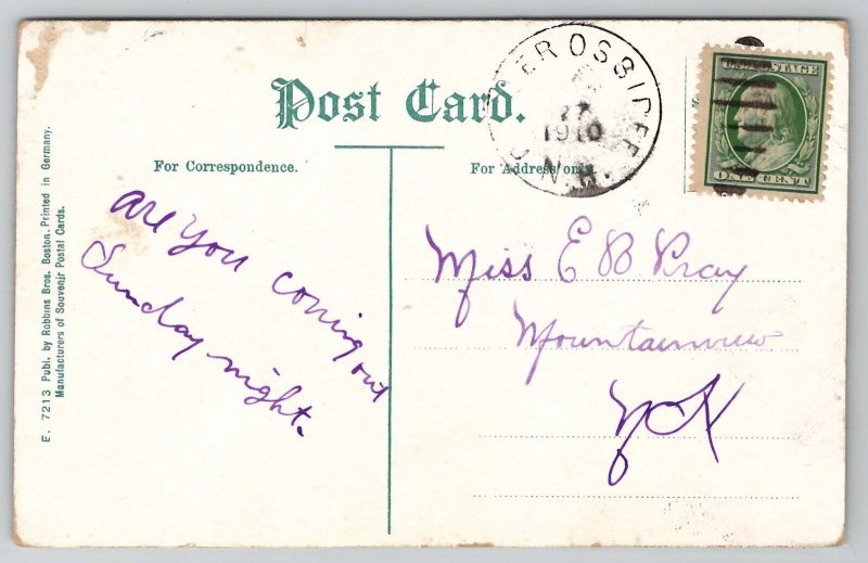 Lynn MA Panorama View From High Rock Massachusetts Postcard D39