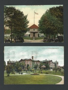 Erie, Home & Scenic Block House 20+ Sailor's & Soldiers Sitting Outside, P41