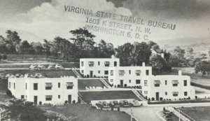 Front Royal VA Postcard Skyline Motor Hotel and Cottages Roadside