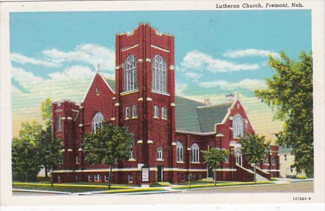 Nebraska Fremont Lutheran Church Curteich